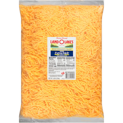 Land O Lakes Shredded American Cheese, 4 x 5 lb Case - Cheese & Dairy
