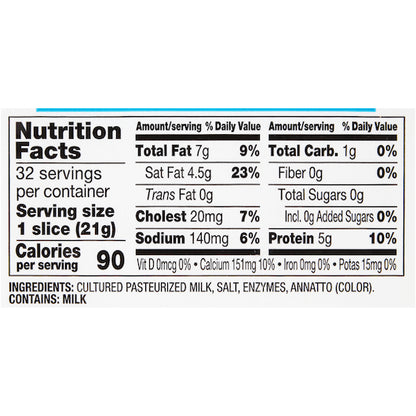 Land O Lakes Interleaf Readipac Yellow Sliced Mild Cheddar Cheese, 8 x 1.5 lb Case - DOT product image 6