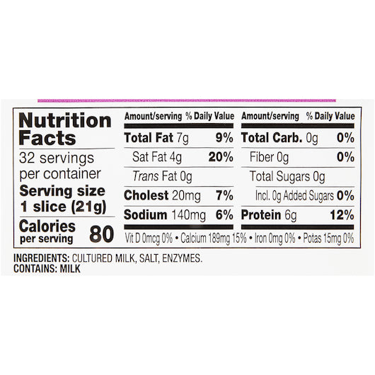 Land O Lakes Readi-Pac Swiss Cheese, 8 x 1.5 lb Case - DOT product image 3