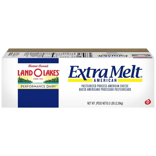 Land O Lakes Extra Melt American Cheese Loaf, 6 x 5 lb Case - Cheese & Dairy