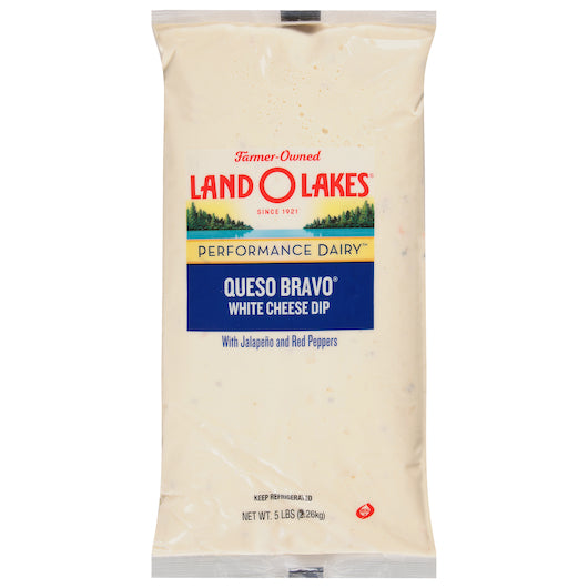 Land O Lakes Bravo White Cheese Queso Dip, 6 x 5 lb Case - Cheese & Dairy