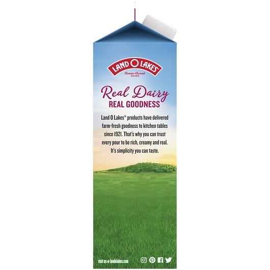Land O' Lakes Traditional Extended Shelf Life Half & Half, 12 x 32 fl oz Case - DOT product image 3