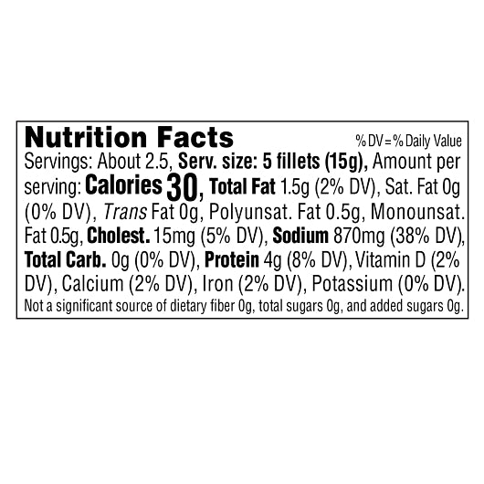 King Oscar Flat Anchovies, 18 x 2 oz Case - DOT product image 7