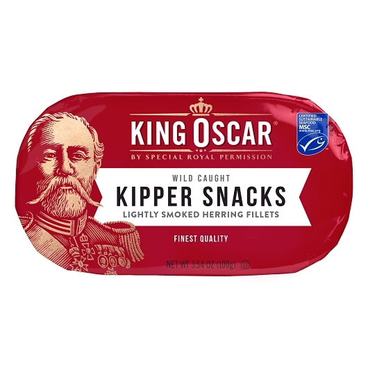 King Oscar Kipper Snacks, 12 x 3.54 oz Case - Alternate product angle or state