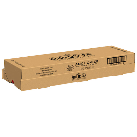 King Oscar Flat Anchovies, 18 x 2 oz Case - DOT product image 5
