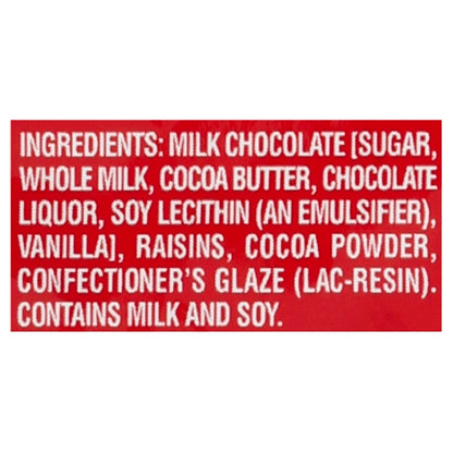 Sun Maid Milk Chocolate Raisins, 4 x 10 x 2 oz Case - Candy & Confections