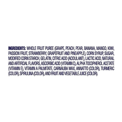 Welchs Island Fruit Island Fruits Fruit Snacks, 12 x 5 oz Case - Ingredients label