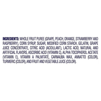 Welchs Mixed Fruit Fruit Snacks, 12 x 5 oz Case - Ingredients label