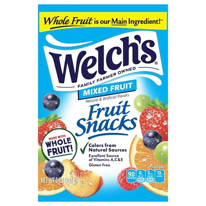 Welch's Mixed Fruit Fruit Snacks, 12 x 5 oz Case - Fruit & Sides
