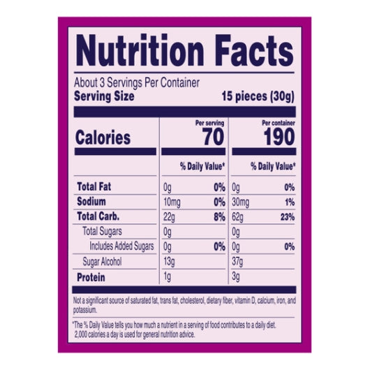 Welch's Zero Sugar Berries & Cherries Fruity Bites, 12 x 3 oz Case - Fruit & Sides - image 2