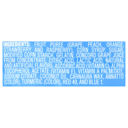 Welch's Mixed Fruit Resealable Fruit Snack, 9 x 8 oz Case - Ingredients label