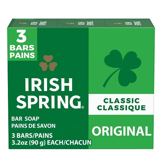 Irish Spring Original Personal 3 Bar, 24 x 9.6 oz Case - Cleaners & Sanitizers