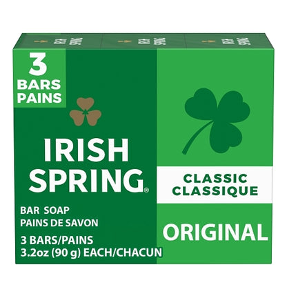 Irish Spring Original Personal 3 Bar, 24 x 9.6 oz Case - Cleaners & Sanitizers