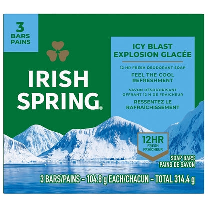 Colgate Bar Soap Icy Blast 3 Bar, 18 x 3.7 oz Case - Health & Personal Care