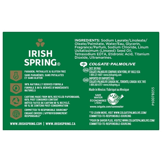 Irish Spring Bar Soap Icy Blast 3 Bar, 18 x 3.7 oz Case - DOT product image 3
