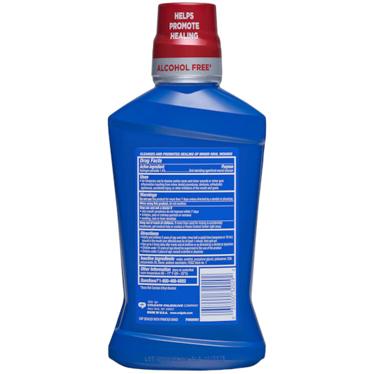 Colgate Peroxyl Mouth Sore Rinse Alcohol Free Mild Mint Mouthwash, 6 x 16.9 fl oz Case - DOT product image 3