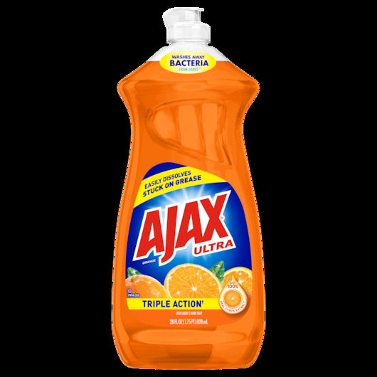 Ajax Dishwashing Liquid Anti-bacterial Orange, 9 x 28 fl oz Case - DOT product image 6