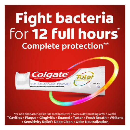 Colgate Total Toothpaste Total Clean, 24 x 0.88 oz Case - Health & Personal Care