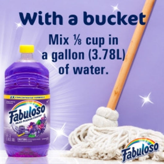 Fabuloso MULTI PURPOSE CLEANER LAVENDER, 12 x 33.8 fl oz Case - DOT product image 3