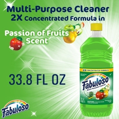 Fabuloso MULTI PURPOSE CLEANER PASSION FRUIT, 12 x 33.8 fl oz Case - DOT product image 2