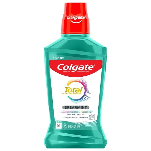 Colgate Total Advanced Pro-Shield Spearmint Surge Mouthwash, 6 x 500 ML Case - Health & Personal Care