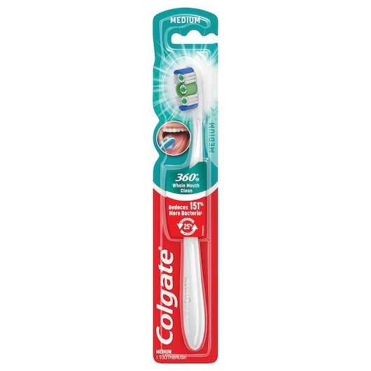 Colgate 360 Full Head Toothbrush, Medium (Pack of 6) Colors may vary - DOT product image 1