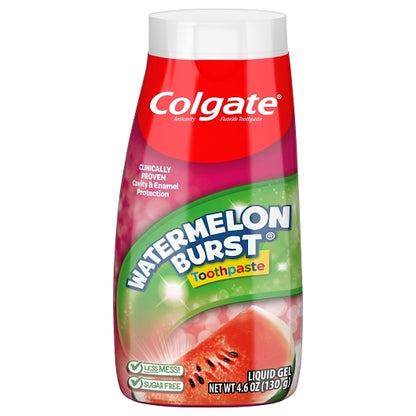 Colgate 2-In-1 Kids Watermelon Toothpaste, 12 x 4.6 oz Case - Health & Personal Care