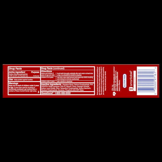 Colgate ADVANCED TOOTHPASTE SPARKLING WHITE, 4 x 6 x 4.5 oz Case - DOT product image 5