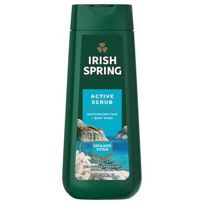 Irish Spring Deep Action Scrub Body Wash, 4 x 20 fl oz Case - DOT product image 6