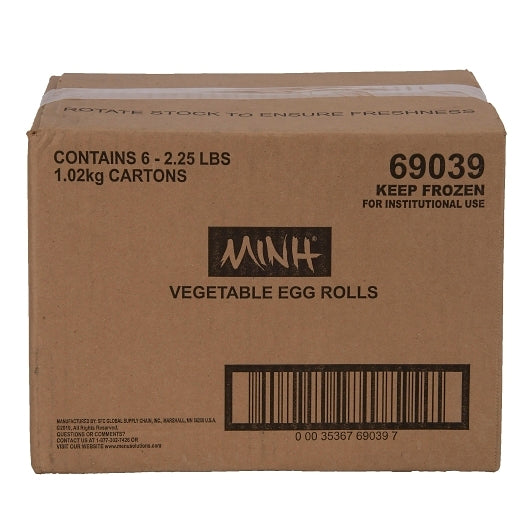 Minh Vegetable Egg Rolls, 72 x 3 oz Case - DOT product image 4