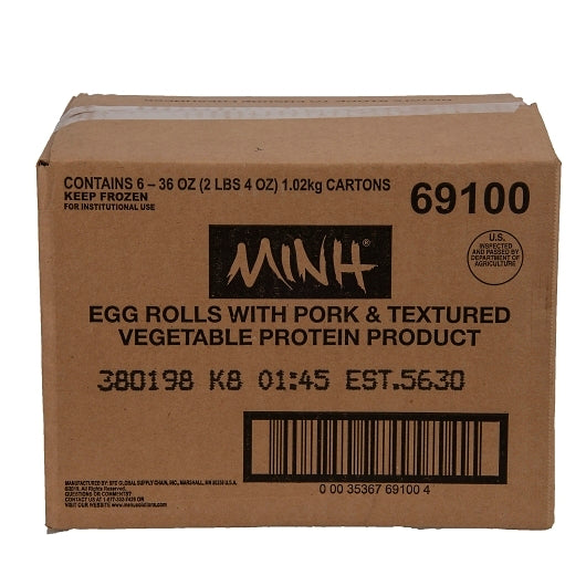 Minh Pork & Vegetable Egg Roll, 1 x 72 x 3 oz Case - DOT product image 4