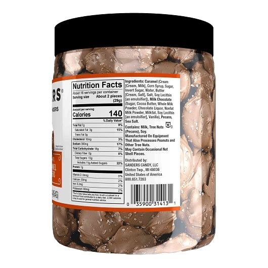 Sanders Milk Chocolate Sea Salt Caramel Pecan Clusters, 6 x 16 oz Case - Candy & Confections - image 2