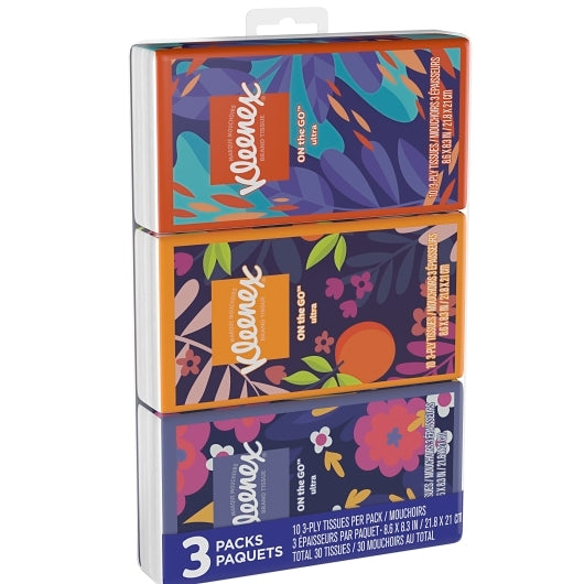 Kleenex Facial Tissue Pocket Pack 3 Pack, 36 x 30 ct Case - DOT product image 8
