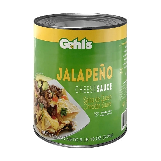 Gehl's Premium Jalapeno Cheese Sauce, 6 x 106 oz Case - Condiments & Sauces