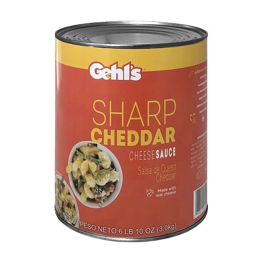 Gehl's Sharp Cheddar Sauce, 6 x 106 oz Case - Condiments & Sauces