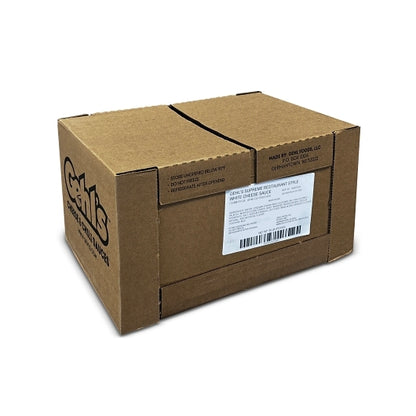Supreme White Queso White Cheddar Cheese Sauce, 4 x 140 oz Case - GS1 closed shipping case image