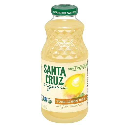 Santa Cruz Organic Lemon Juice, 8 x 16 fl oz Case - Condiments & Sauces