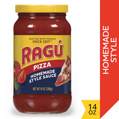 Ragu Pizza Sauce Glass Jar, 12 x 14 oz Case - Condiments & Sauces