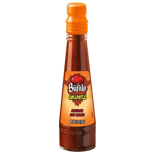 Bufalo Chipotle Hot Sauce Chipotle Jar Bottle, 24 x 5.4 oz Case - Condiments & Sauces
