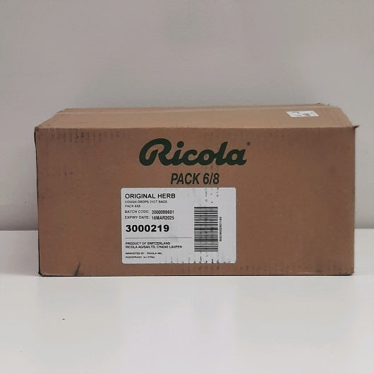 Ricola Original Herbed Cough Drop Bags, 6 x 8 x 3.11 oz Case - Health & Personal Care