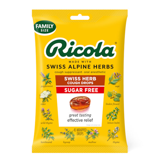 Ricola Sugar Free Swiss Herb, 6 x 45 ct Case - Spices Seasonings
