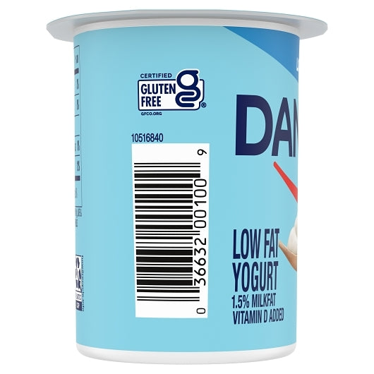 Dannon All Natural Low Fat Plain Yogurt, 12 x 5.3 oz Case - DOT product image 4