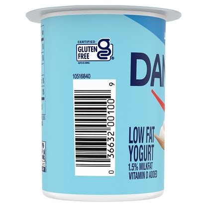 Dannon All Natural Low Fat Plain Yogurt, 12 x 5.3 oz Case - DOT product image 4