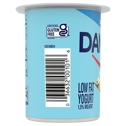 Dannon Low Fat Vanilla Yogurt, 12 x 5.3 oz Case - DOT product image 3