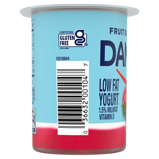 Dannon Low Fat Fruit on the Bottom Strawberry Yogurt, 12 x 5.3 oz Case - DOT product image 3