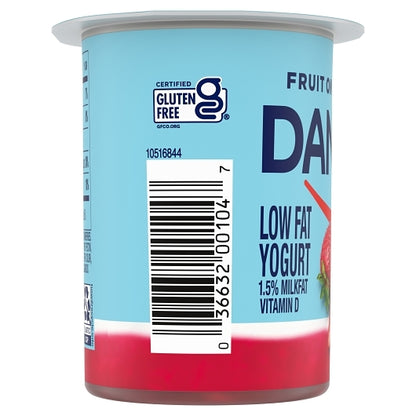 Dannon Low Fat Fruit on the Bottom Strawberry Yogurt, 12 x 5.3 oz Case - DOT product image 3
