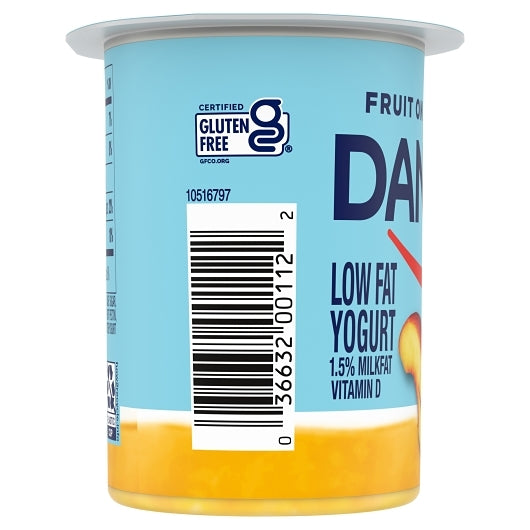 Dannon Low Fat Fruit on the Bottom Peach Yogurt, 12 x 5.3 oz Case - DOT product image 5