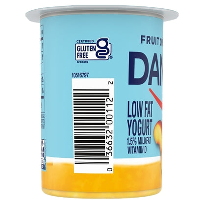 Dannon Low Fat Fruit on the Bottom Peach Yogurt, 12 x 5.3 oz Case - DOT product image 5