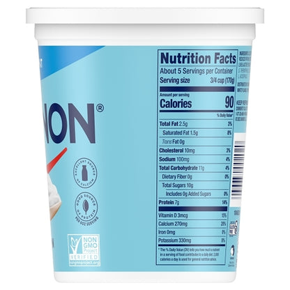 Dannon All Natural Low Fat Plain Yogurt, 6 x 32 oz Case - DOT product image 4