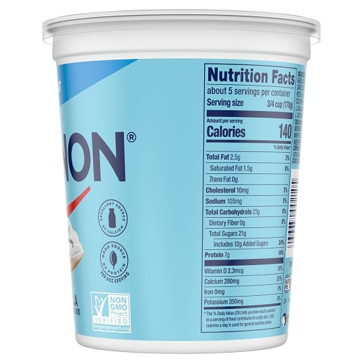 Dannon Low Fat Natural Vanilla Yogurt, 6 x 32 oz Case - DOT product image 4